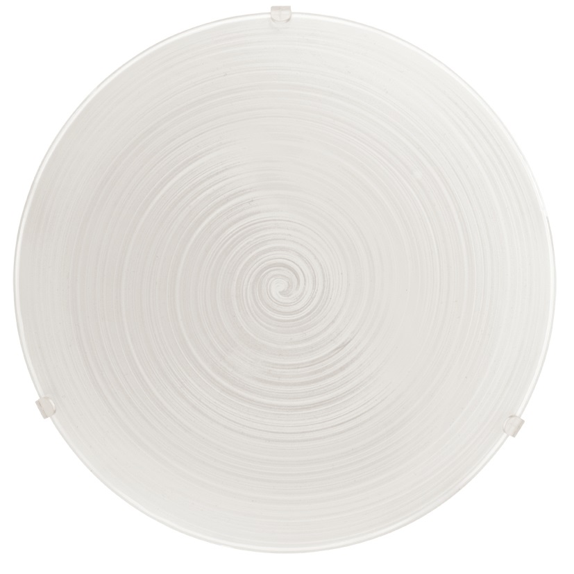 EGLO 90015 Plafoniera E27 60 W in Vetro Bianco Satinato - Diametro 31,5 cm, Altezza 9,5 cm
