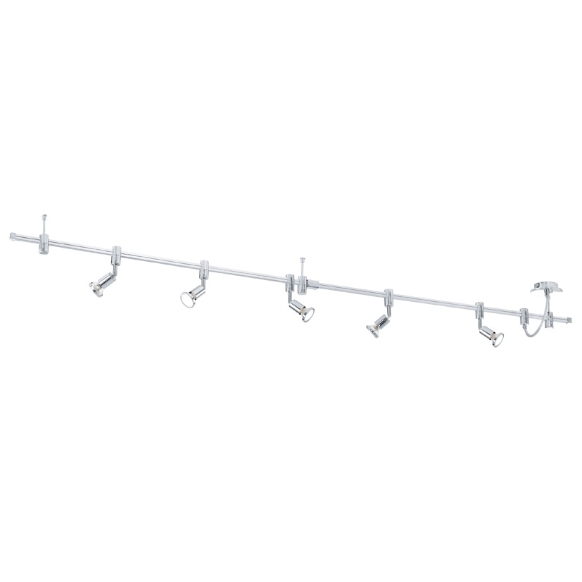 EGLO Vilanova Lampada da Soffitto Multicolore a LED con 5 Luci GU10 in Alluminio e Acciaio