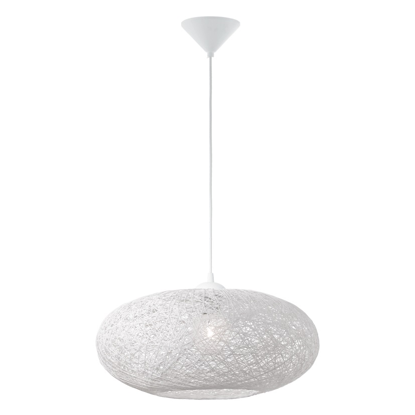 Eglo CAMPILO Lampada a Sospensione E27, Ø31 x H110 cm, Metallo Verniciato, 1x60W
