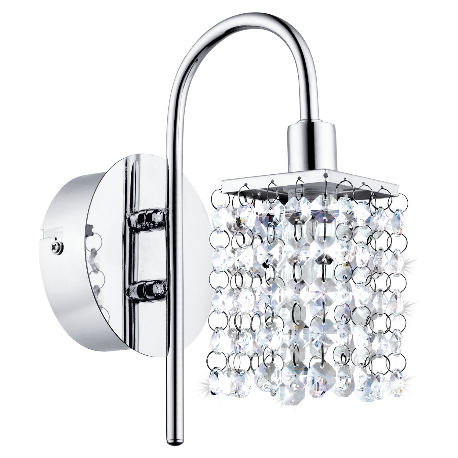Eglo Almonte Lampada da Parete G9 6W Cromo Lucido per Specchio - 3000K, 360 Lumen, IP44