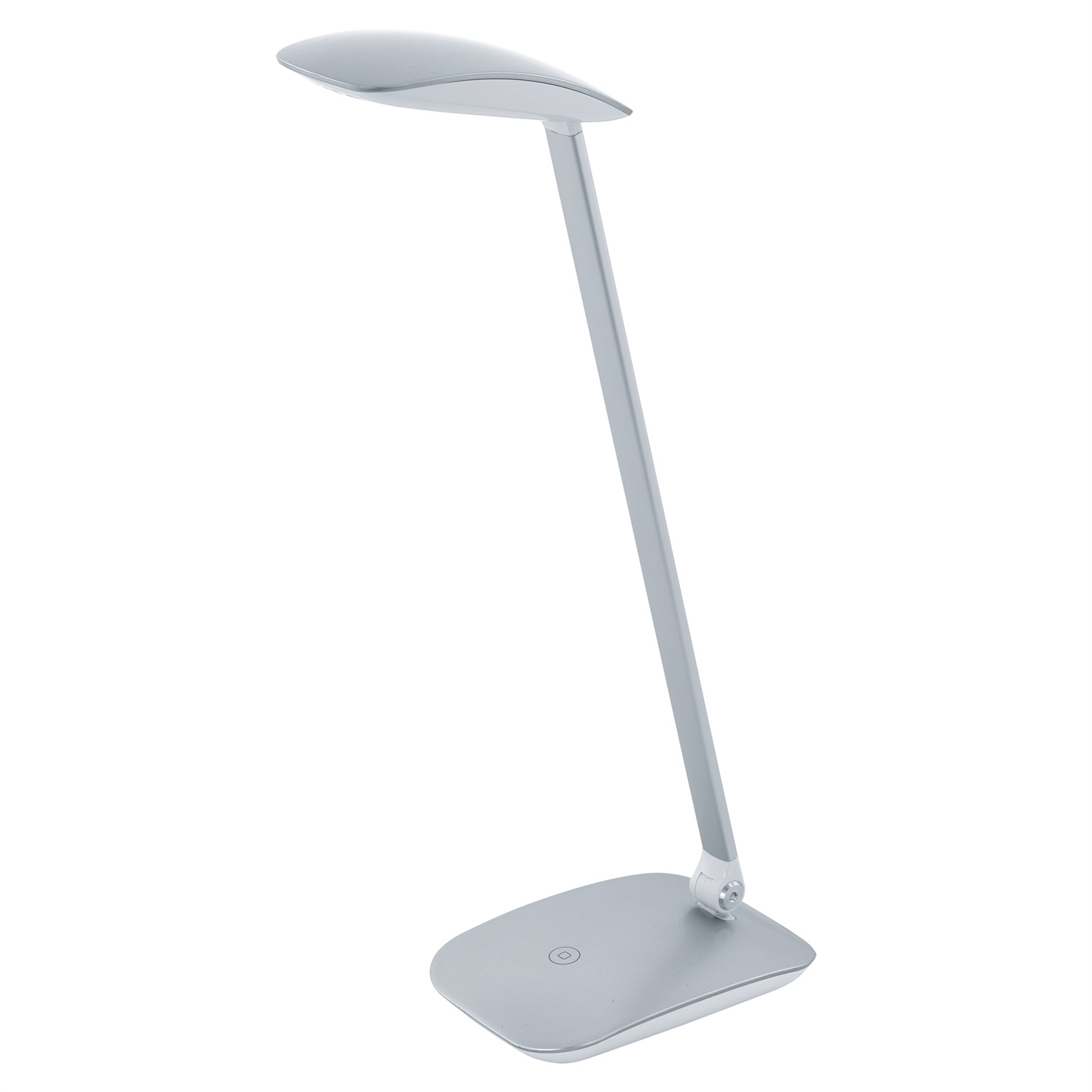 EGLO Cajero Lampada da Tavolo Argento LED Dimmerabile con Touch e USB