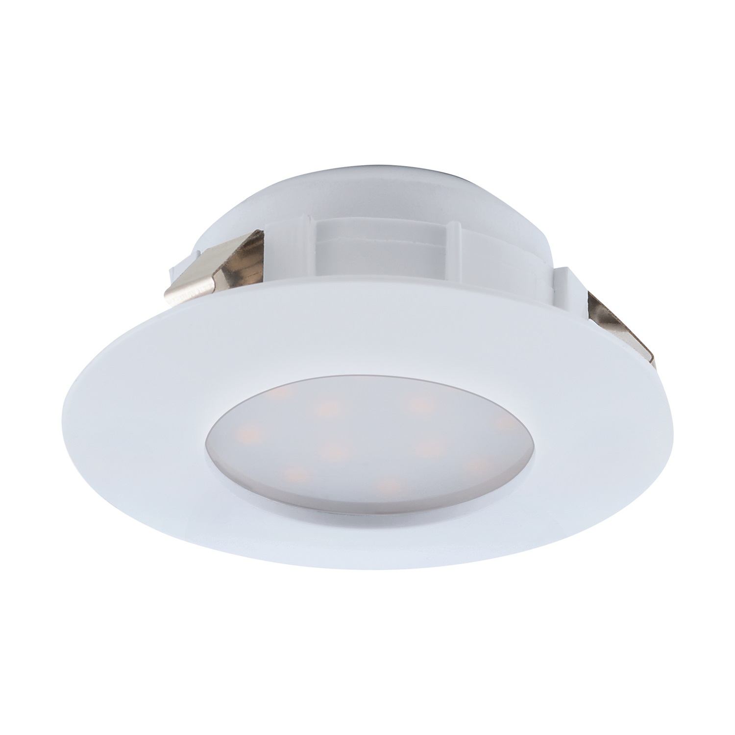 Eglo Pineda Faretto Ad Incasso in Policarbonato Bianco con LED Integrato 4,9W e Installazione Facile
