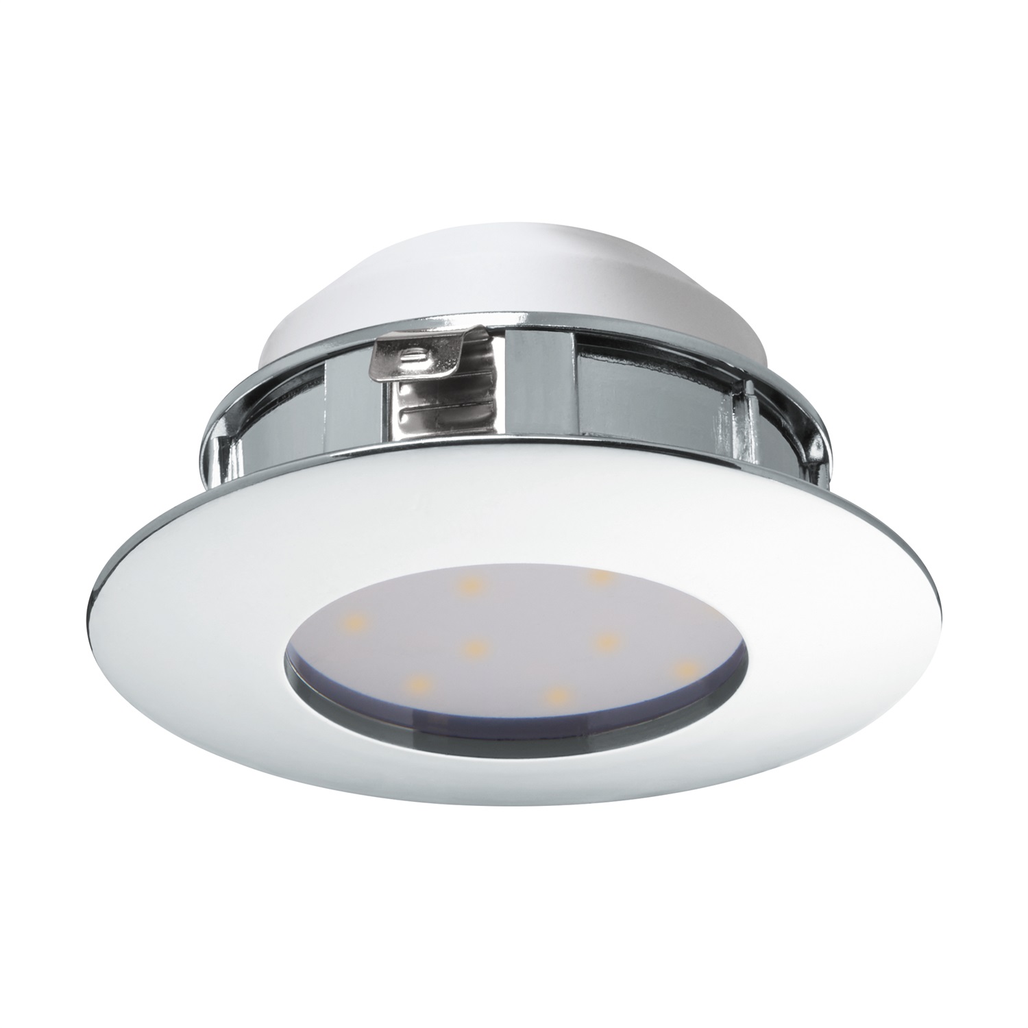 Eglo Pineda Faretto Ad Incasso Contemporaneo in Policarbonato Cromo con Led Integrato 4,9W