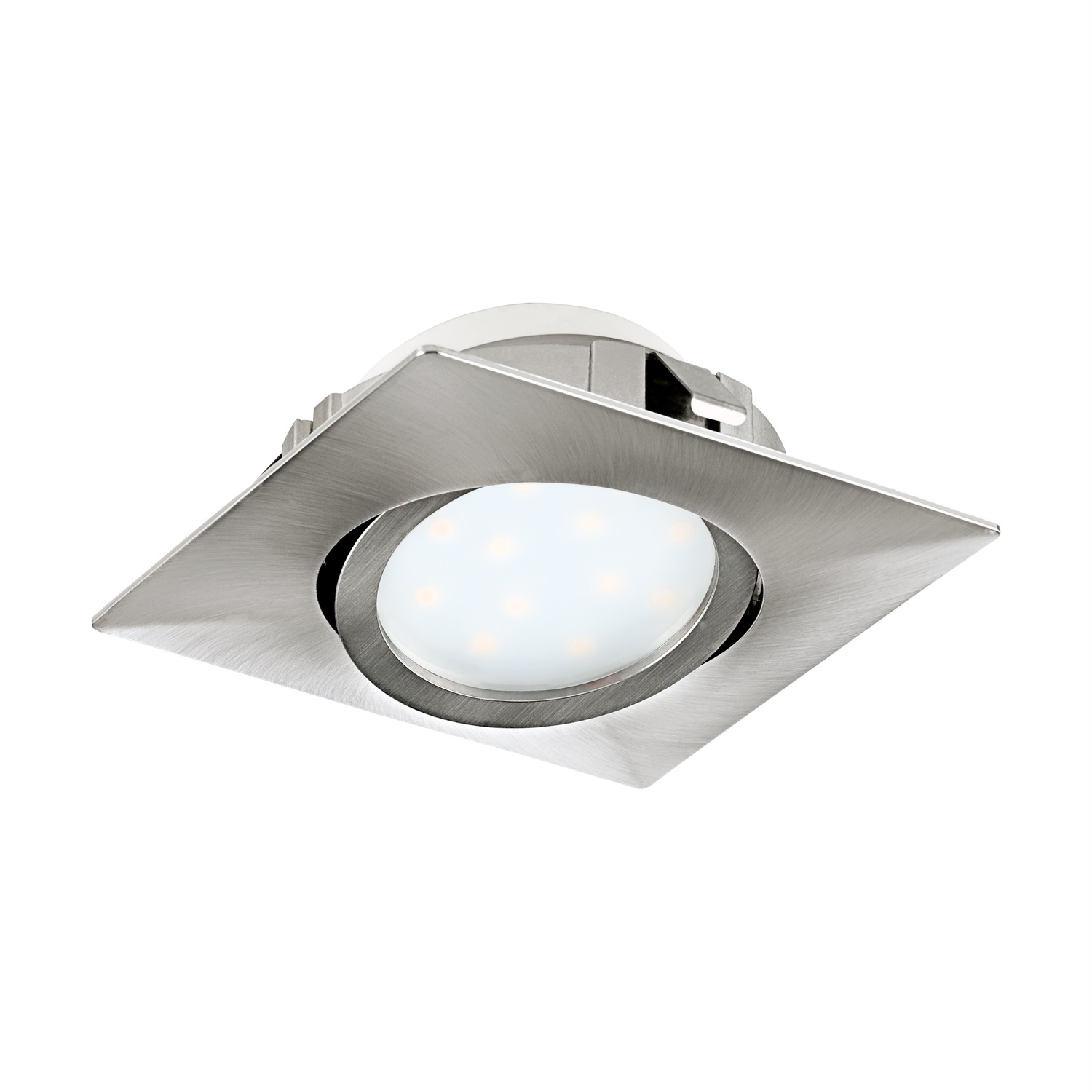 Eglo Pineda Faretto da Incasso LED Orientabile 6W Nichel Opaco - Design Moderno