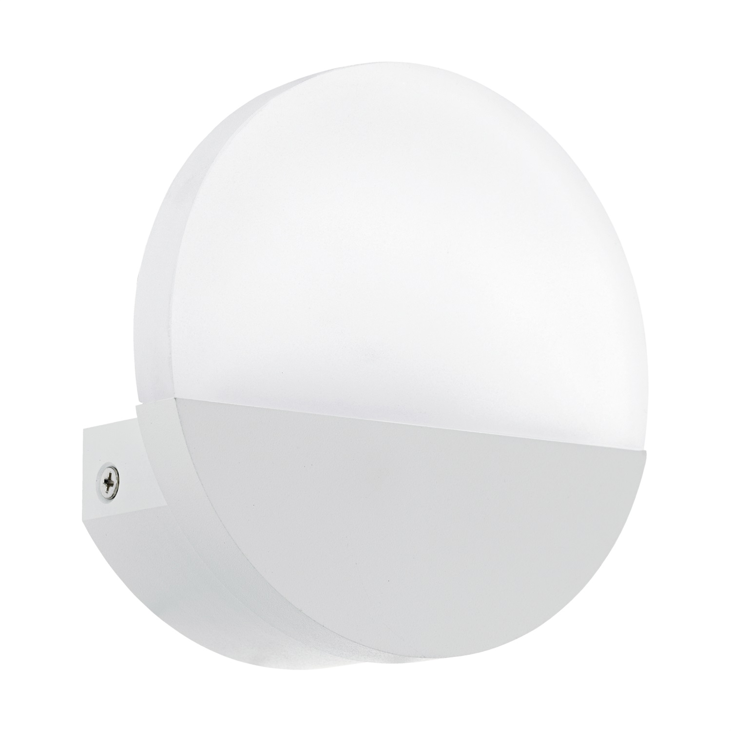 Eglo Metrass 1 Applique da Parete LED 4,5W in Alluminio e Plastica Satinata, Luce Calda, Bianco Satinato