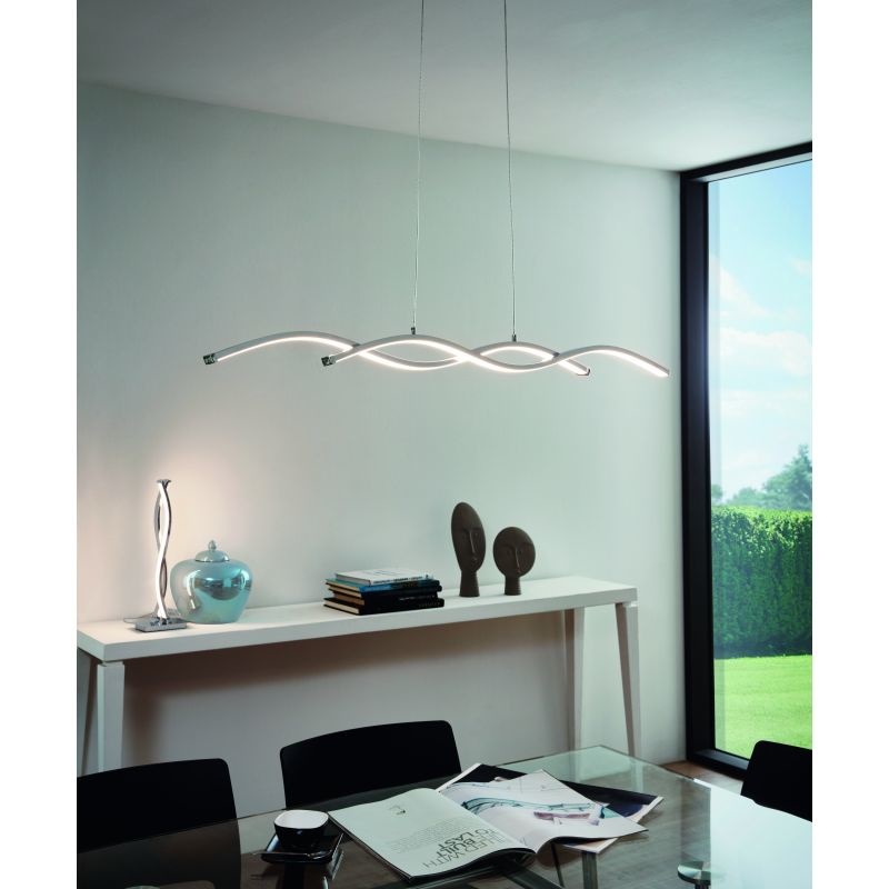 EGLO Lasana 2 lampada da tavolo Cromo, Bianco