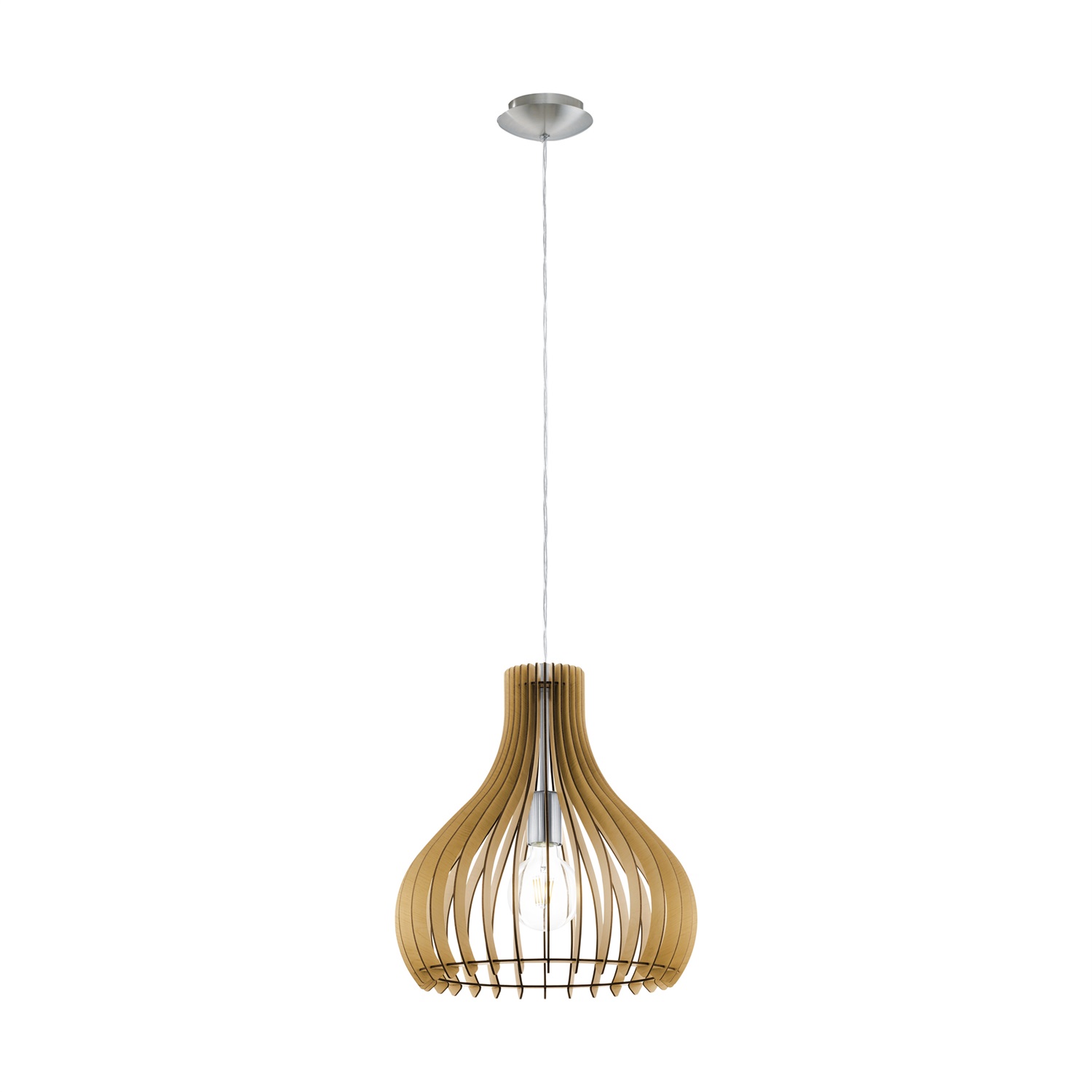 EGLO Tindori Lampada a Sospensione Multicolore - Design Semplice in Nero Opaco con Interno Bianco, Attacco E27