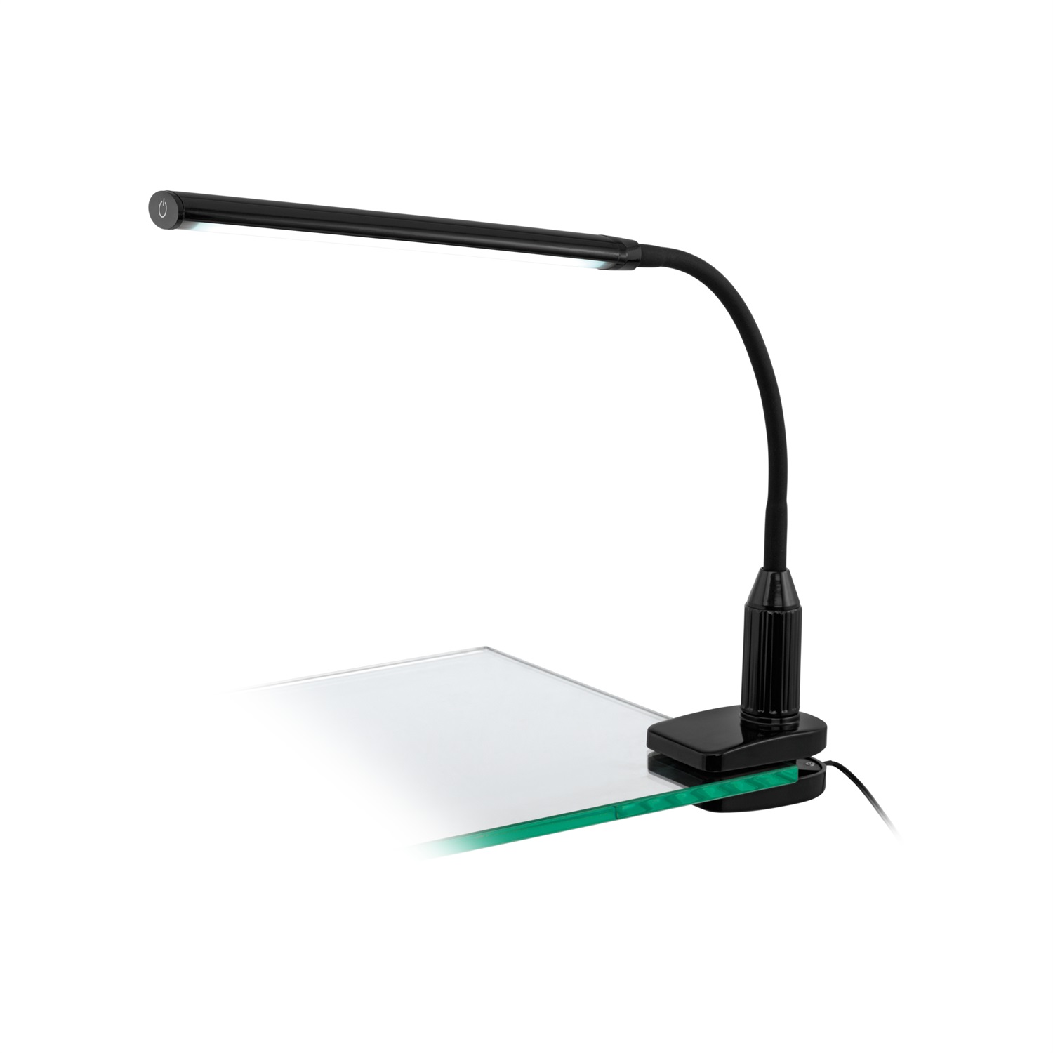Eglo Lampada da Tavolo Laroa in Policarbonato Nero con LED Integrato 4,2W-4,5W e Luce Naturale 4000K