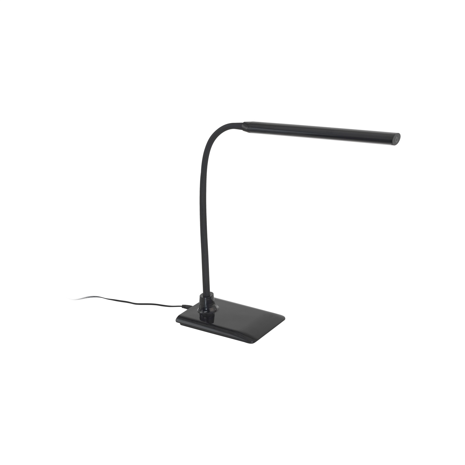 Eglo Laroa Lampada da Tavolo LED 4,5W Dimmerabile con Testa Orientabile, 4000K, 550 Lumen, Plastica Nera