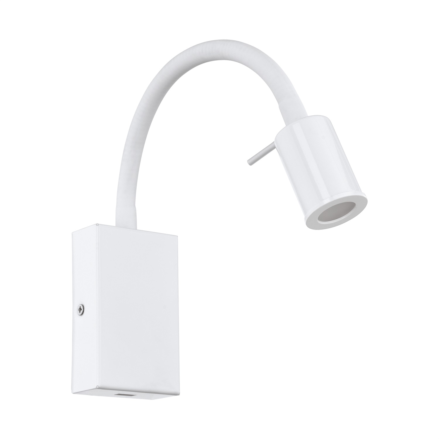 Eglo Tazzoli - Applique da parete in acciaio bianco con LED integrato da 3,8W e USB