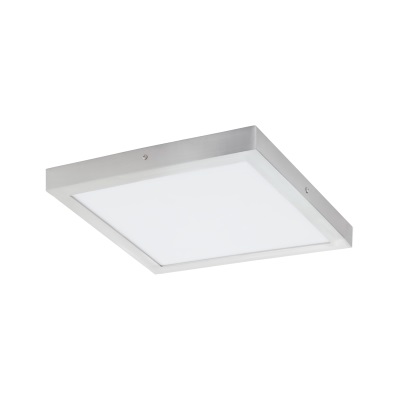 EGLO Plafoniera LED Fueva 1 - 40x40cm, luce neutra bianca, argento, non dimmerabile