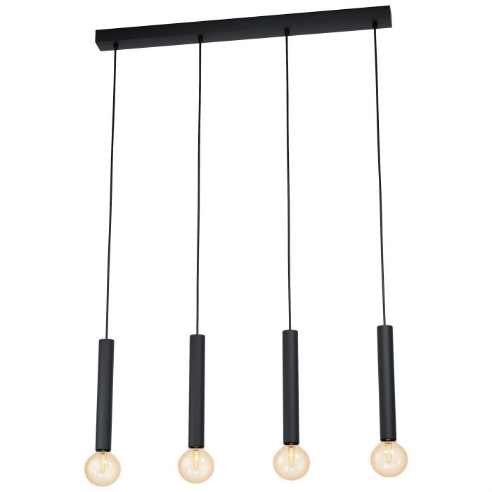 Eglo CORTENOVA Lampadario a Sospensione in Acciaio Marrone Ruggine con Paralume Decorativo in Corda Naturale - Design Vintage e Industriale
