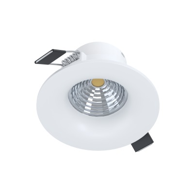 EGLO Saliceto Lampada LED da Incasso in Alluminio Bianco 6W 2700K 380lm Ø 8,8 cm