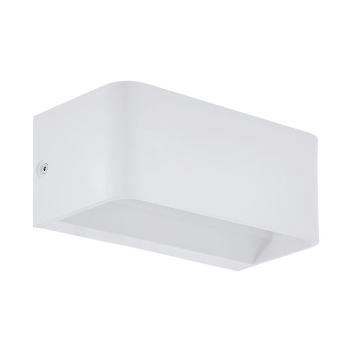 EGLO SANIA 4 - Lampada LED da Parete Minimalista in Alluminio Bianco, 1 Luce, 20 cm, 3000K