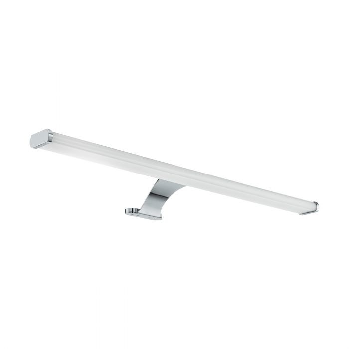 Eglo VINCHIO Lampada da Specchio LED 10 W 1500 lm in Acciaio Cromato e Plastica Bianca, IP44