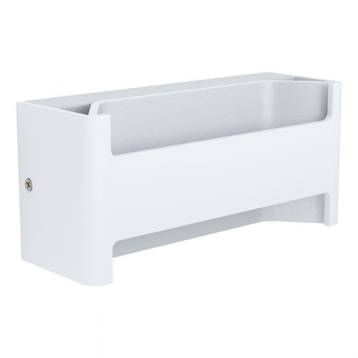 EGLO FELONICHE Lampada da Parete LED in Alluminio Bianco e Plastica Trasparente