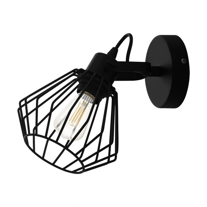 Eglo Tabillano Faretto d'illuminazione da superficie E27 Orientabile Nero Opaco