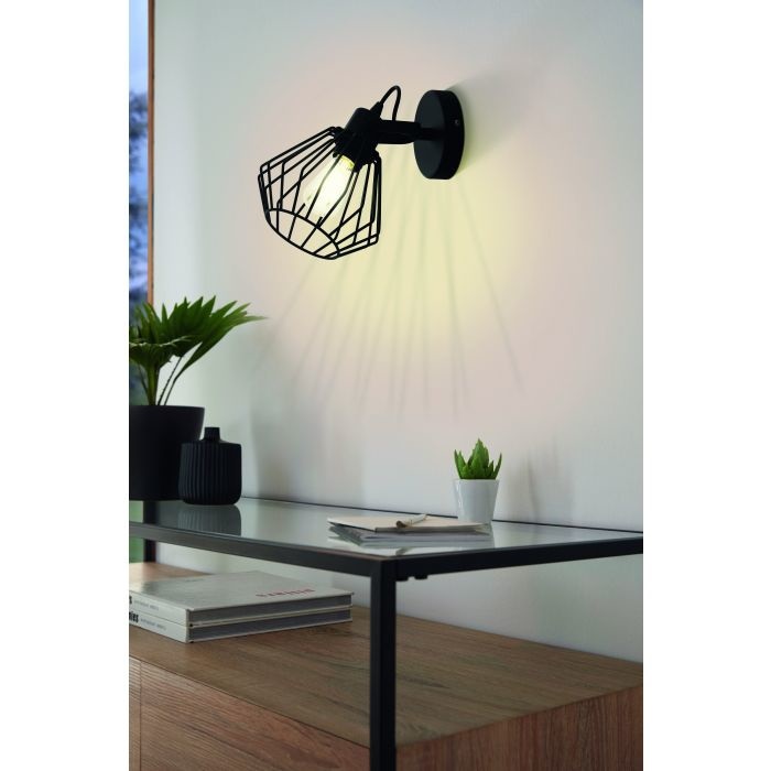 Eglo Tabillano Faretto d'illuminazione da superficie E27 Orientabile Nero Opaco