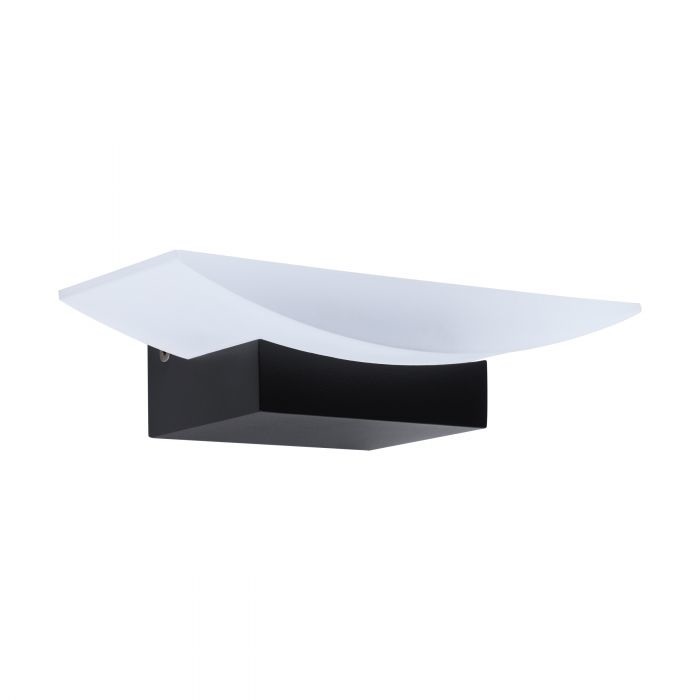 Eglo Metrass Applique LED 1x5,6W in Nero Satinato con Luce Bianco Caldo per Interni
