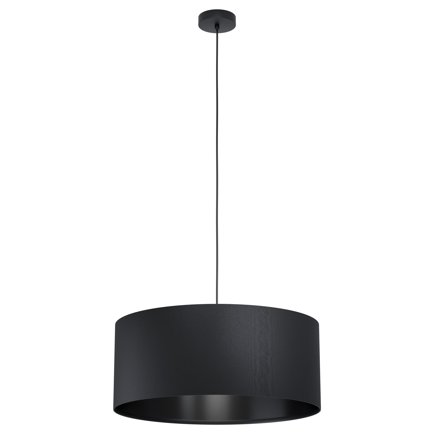 Eglo Maserlo 1 Lampadario a Sospensione in Acciaio Nero con Paralumi in Rete Metallica e Bracci Flessibili E27