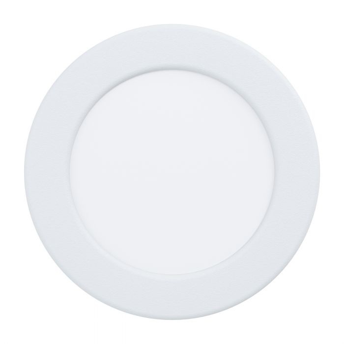Eglo Fueva 5 Faretto da Incasso LED Rotondo Bianco Satinato, 5,5 W, 700 Lumen, Luce Naturale 4000K