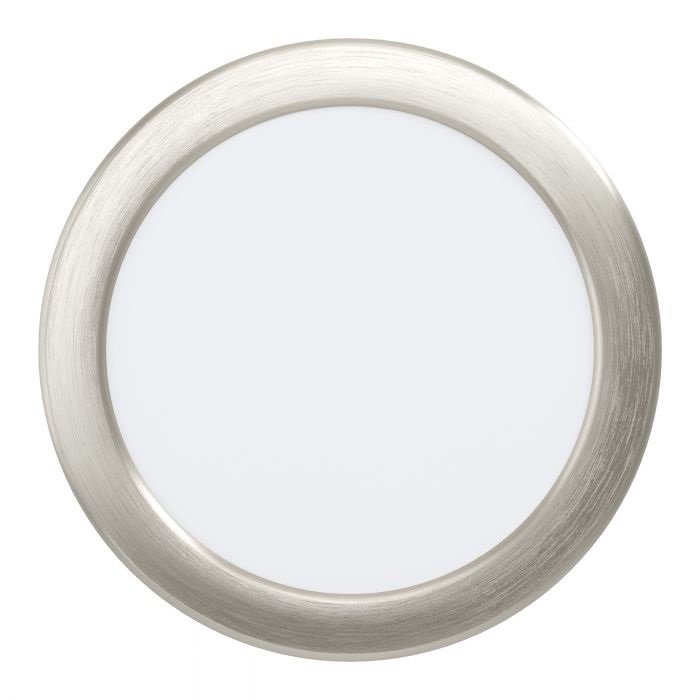 Eglo Fueva 5 Faretto da Incasso LED, Acciaio Nichelato Opaco, 11W, 1350 Lumen, Luce Naturale 4000K
