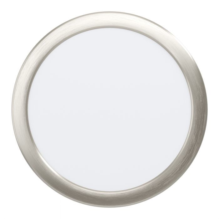 Eglo Fueva 5 Faretto da Incasso LED Tondo in Nichel Opaco, 17W, 2100 Lumen, Luce Naturale