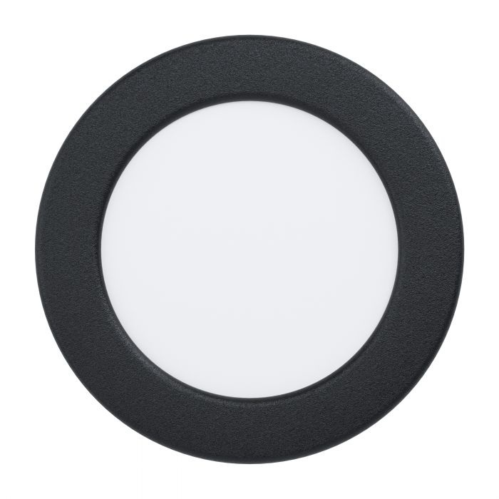Eglo Fueva 5 Faretto da Incasso LED Nero - 5,5 W, 700 Lumen, Luce Naturale, Diametro 11,7 cm