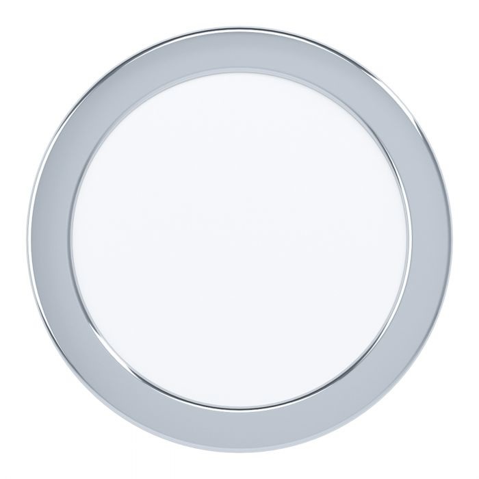 EGLO Fueva 5 Faretto da Incasso LED Ø 16,6 cm in Acciaio Lucido con Luce Naturale IP44