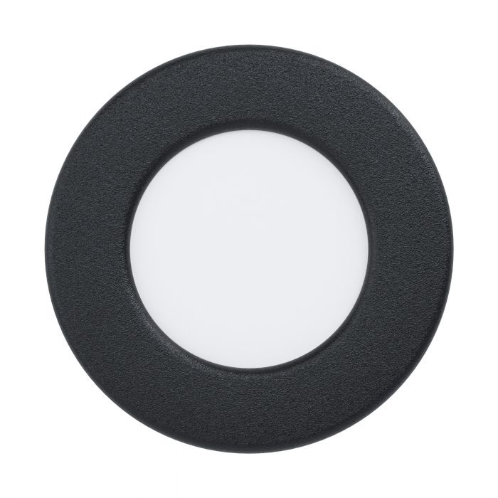 Eglo Fueva 5 Faretto da Incasso Rotondo Nero Opaco LED 2,7W 330 Lumen IP44