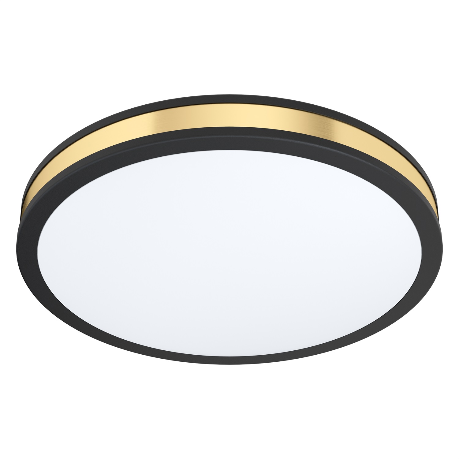 Eglo PESCAITO Plafoniera LED Ø 38 cm, 19,5W, design moderno in nero e oro