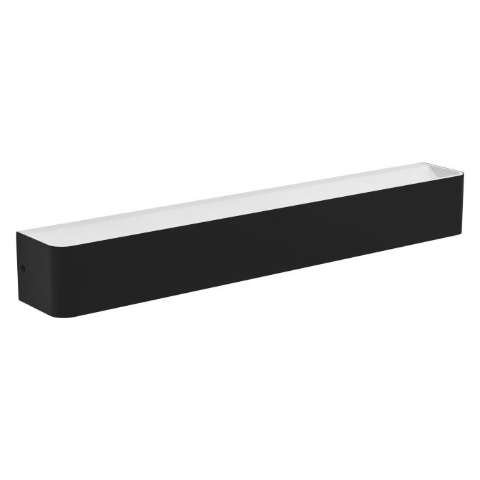 EGLO Sania 5 Lampada da Parete LED in Metallo Bianco e Nero, L 62 cm, IP44, per Bagno