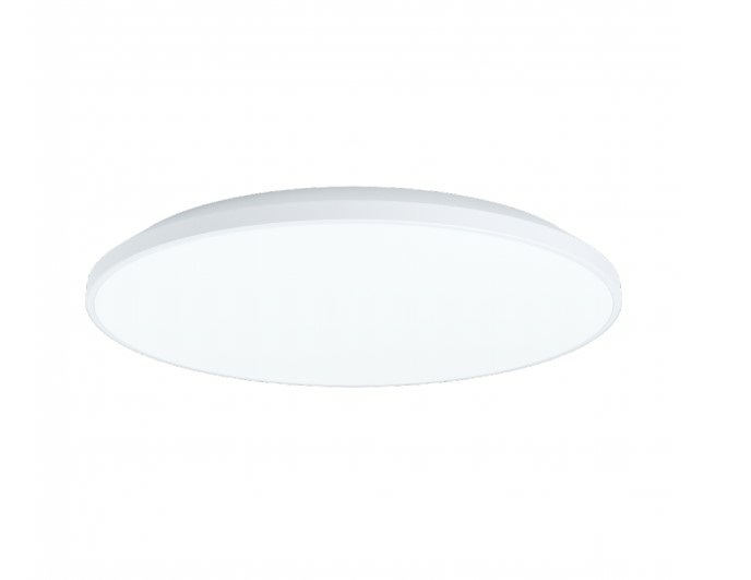 EGLO Plafoniera LED Crespillo Ø 38 cm in plastica bianca, luce neutra per cucina e ufficio