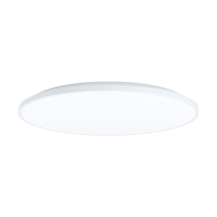 Eglo Crespillo Plafoniera LED Ø 50 cm in Plastica Bianca per Cucina, Luce Neutra