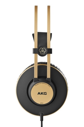 AKG K92 Cuffie Cablato Circumaurale Chiuse per Musica Nero/Oro con Driver da 40mm