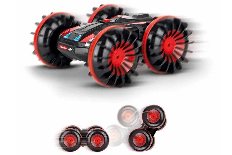 Carrera Macchina Acrobatica Fuoristrada RC 2,4 GHz - Auto Telecomandata 1:16 per Tutti i Terreni con Controller, Batteria e Cavo di Ricarica
