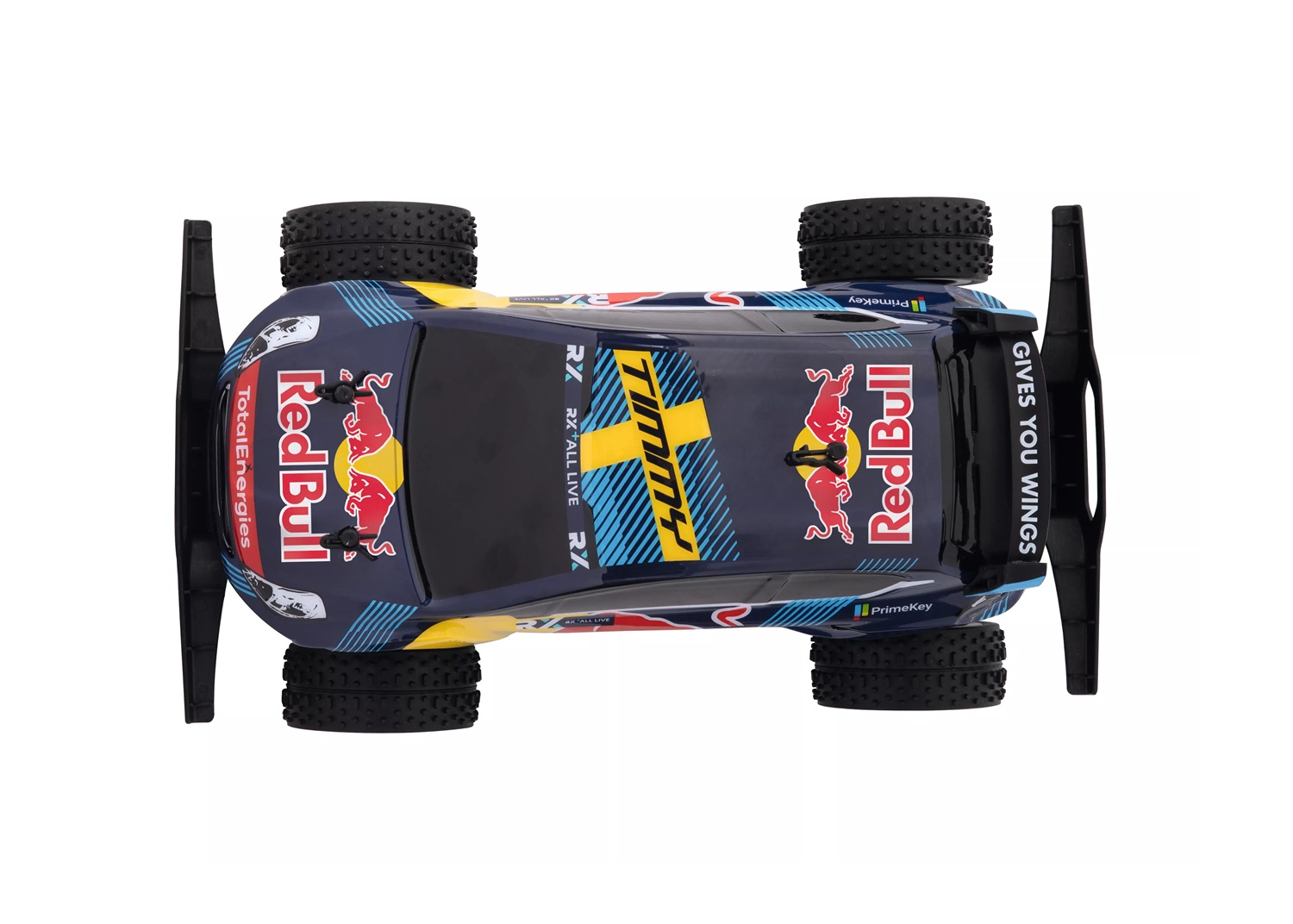 Carrera Auto Radiocomandata Red Bull Peugeot WRX 208 Rallycross 2,4 GHz - Velocità fino a 25 km/h, Tempo di viaggio 20 min