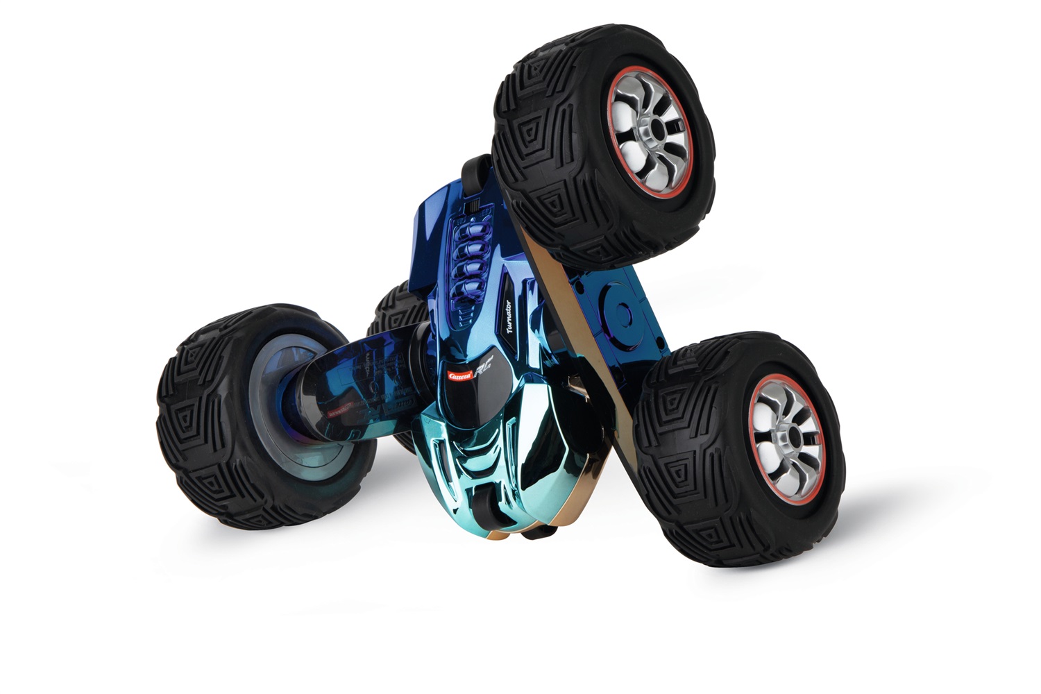 Carrera 370162114 Automodello Radiocomandato Elettrico 1:16 - ACTION STUNT CAR con Acrobazie a 360° e Tecnologia Radio a 2.4GHz