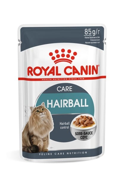 Royal Canin Hairball Care - Alimento Umido per Gatti Adulti in Salsa - 85 g - Contribuisce all'Eliminazione dei Boli di Pelo e Mantenimento del Peso Ideale