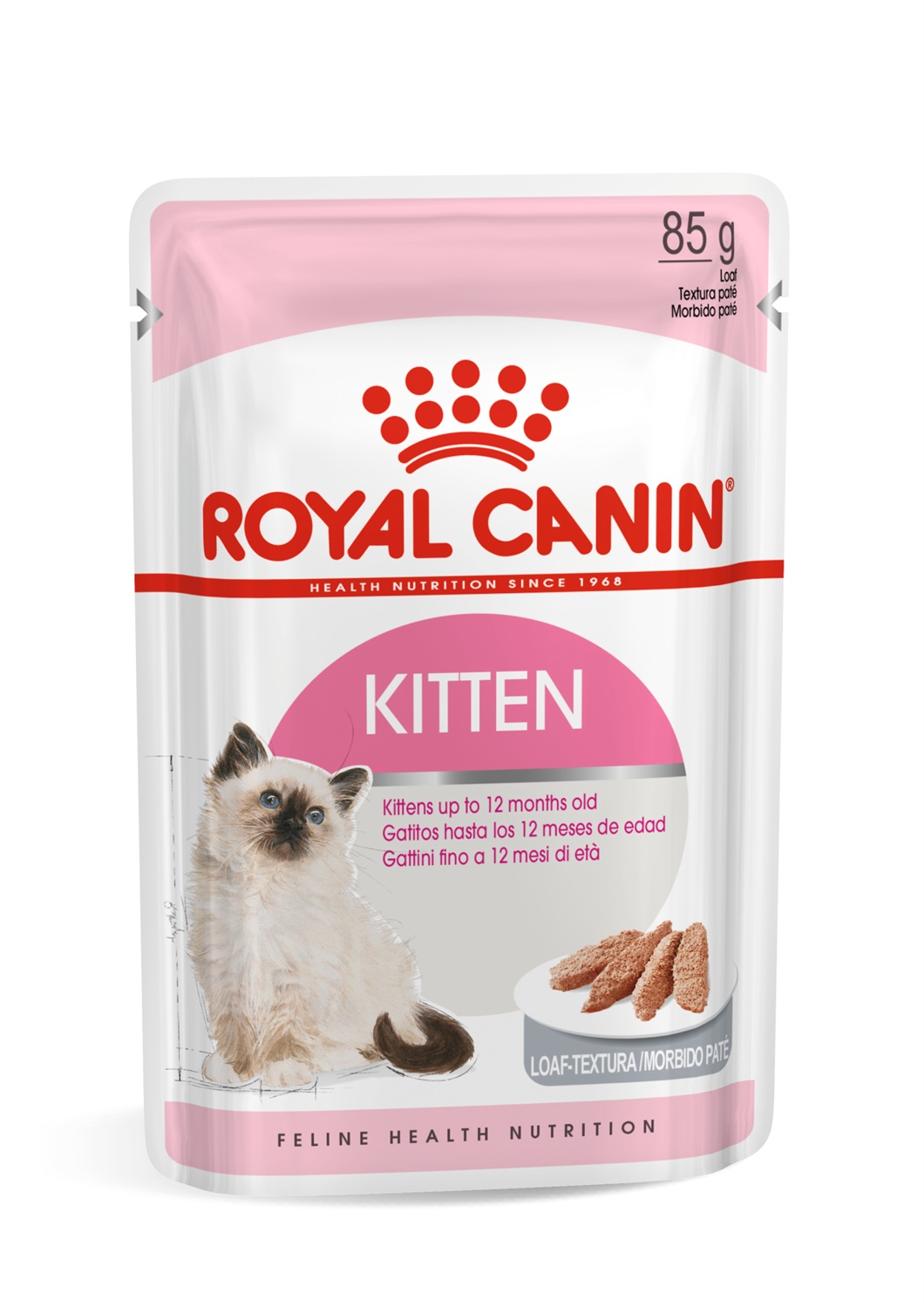 Royal Canin Kitten Mousse Cibo Umido per Gatti - 12 x 85 g, Specifico per Gattini dai 4 ai 12 Mesi, Consistenza Morbida
