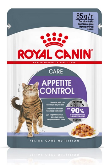 Royal Canin Appetite Control Gelatina per Gatti - Cibo Umido 85 g, Controllo Appetito, Ridotto Grassi, Ricco di Proteine