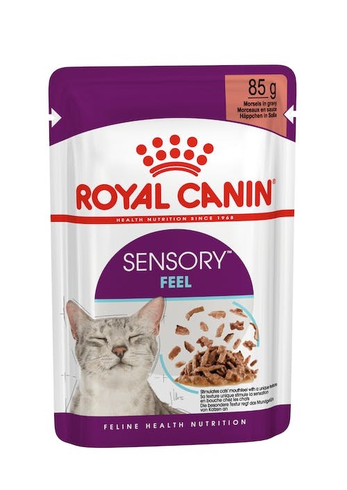 Royal Canin Sensory Feel cibo umido in salsa per gatti adulti - Straccetti in salsa - Confezioni da 12x85 g, 24x85 g, 48x85 g