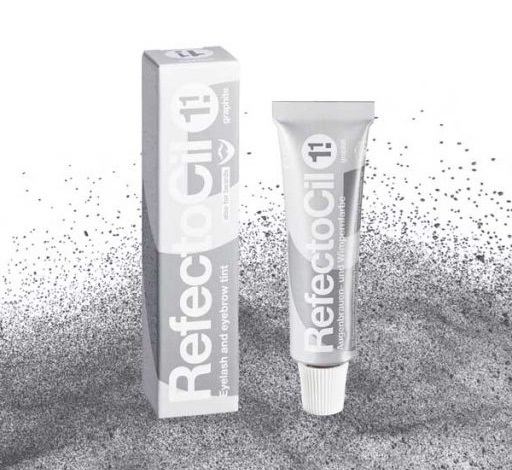 RefectoCil Tinta per Sopracciglia e Ciglia 15 ml - Colore 1.1 Graphite, Copertura Naturale e Duratura