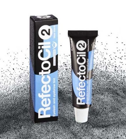 RefectoCil Tinta per Ciglia e Sopracciglia Blue Black 2 - 15 ml, Colore Lucido e Intenso