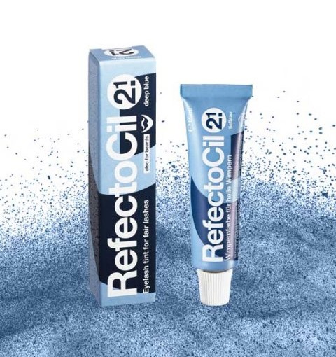 RefectoCil Tinta per Sopracciglia e Ciglia 15 ml - Blu Profondo 2.1, Colore Intenso e Duraturo