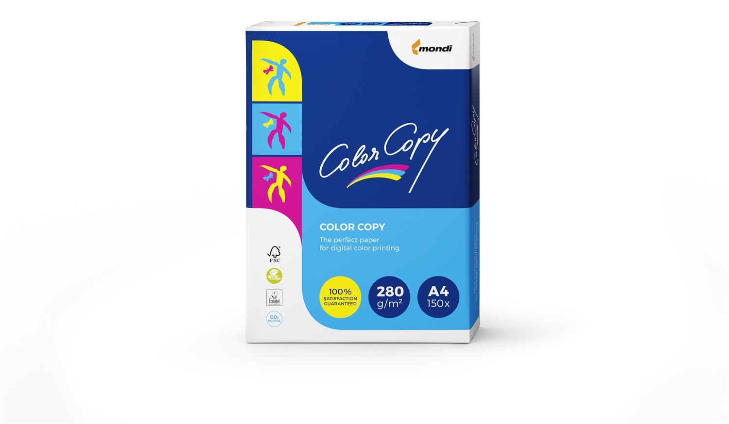 Mondi Color Copy Carta A4 Opaco 280 g/m² Bianco - 150 Fogli - Alta Qualità per Stampa Laser e Inkjet