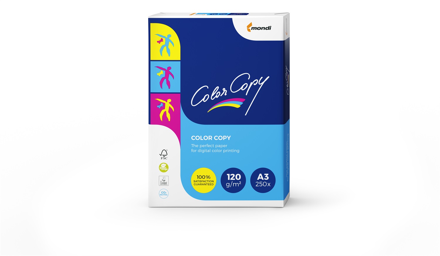 Mondi Color Copy Carta da Stampa A3 120 g/m² - 250 Fogli - Bianco - Certificata FSC e ISO 9706
