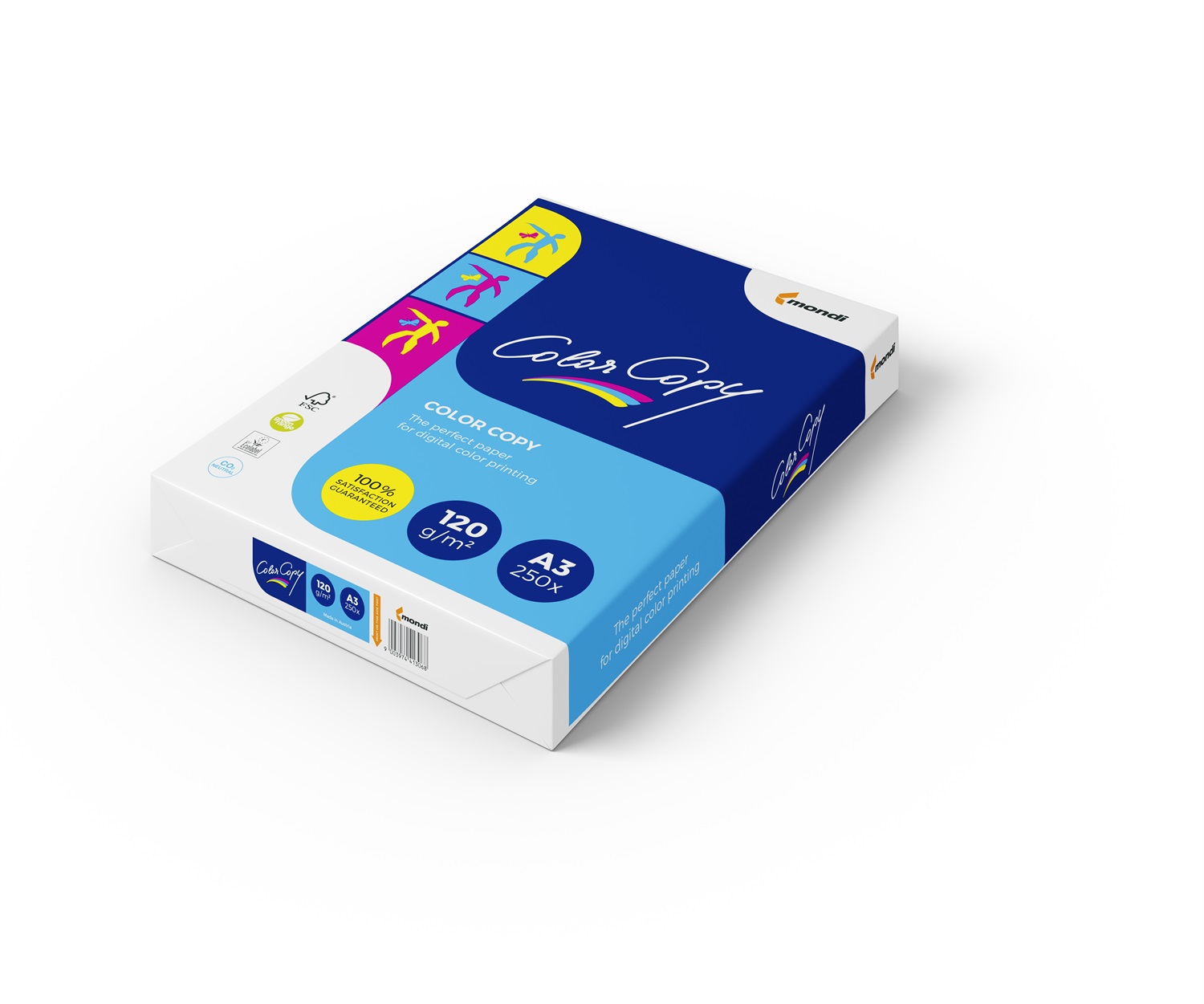 Mondi Color Copy Carta da Stampa A3 120 g/m² - 250 Fogli - Bianco - Certificata FSC e ISO 9706