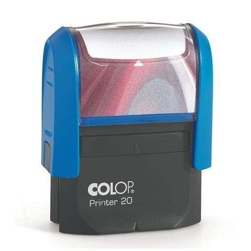 Colop Timbro Printer 20 PR20G7 - Autoinchiostrante 14x38 mm, Personalizzabile su 4 righe, Plastica ABS Antiurto