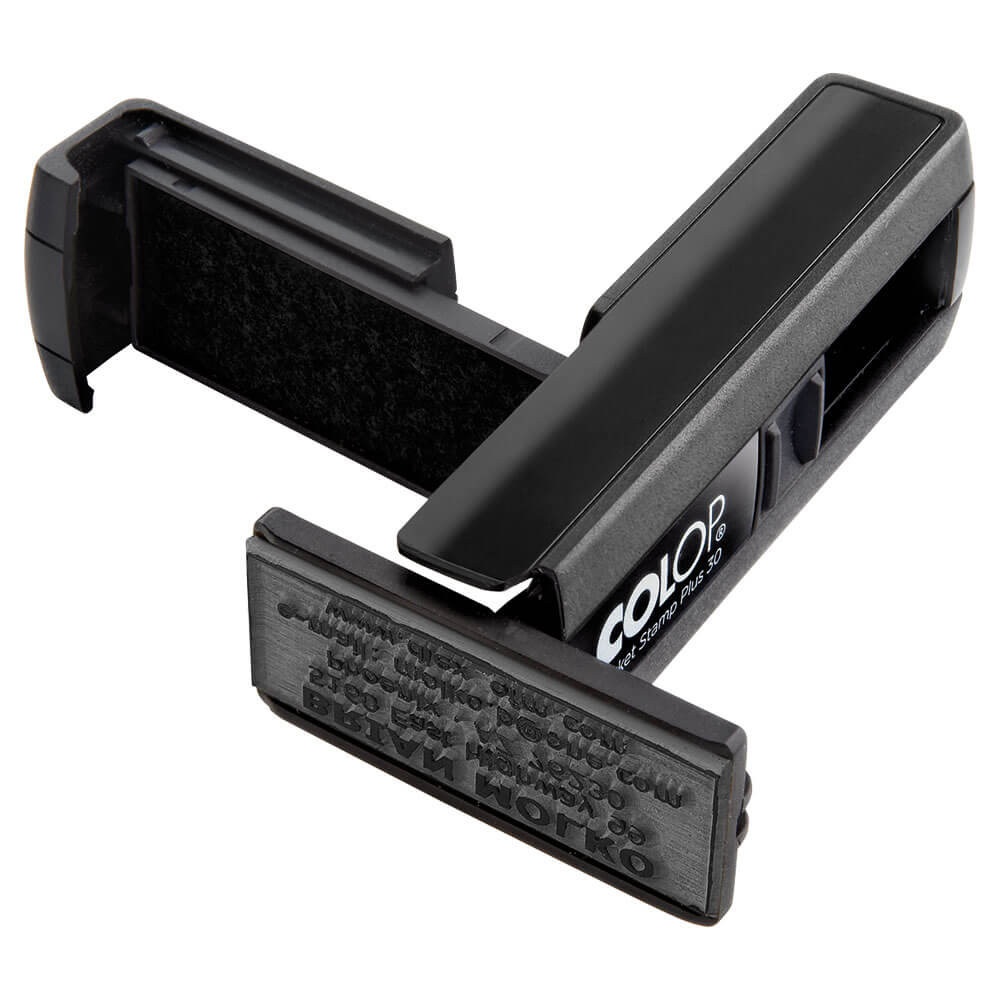 COLOP Pocket Stamp Plus 30 - Timbro autoinchiostrante tascabile 18x47 mm con 5 righe personalizzabili